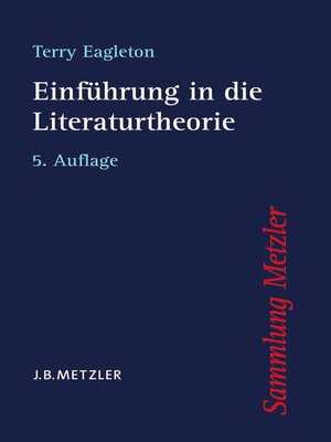 cover image of Einführung in die Literaturtheorie